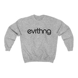 "evrthng" Crewneck - Black Logo