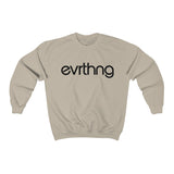 "evrthng" Crewneck - Black Logo